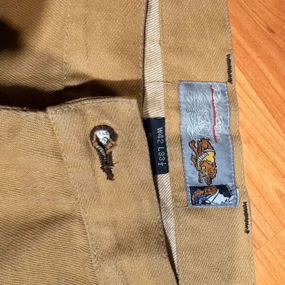 Jnco Men's Tan and Yellow Jeans - Picture 5 of 7